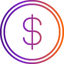 Drawing of a dollar sign