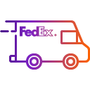 Drawing of a FedEx delivery truck